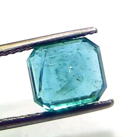 3.85 Ct IGI Certified Untreated Natural Zambian Emerald Gemstone