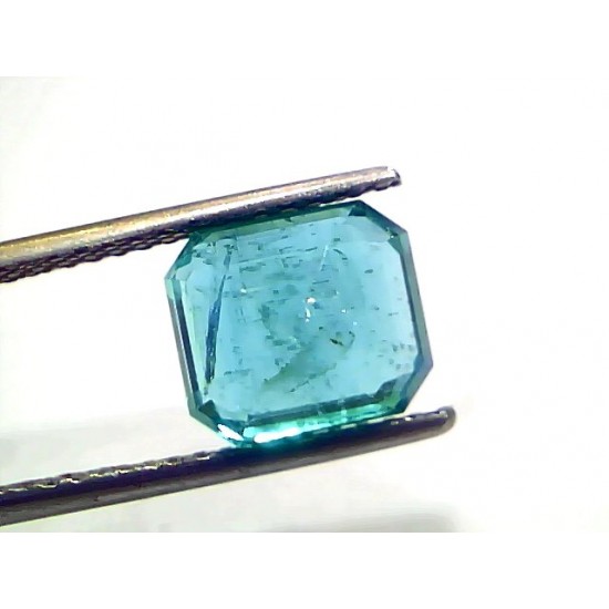 3.85 Ct IGI Certified Untreated Natural Zambian Emerald Gemstone