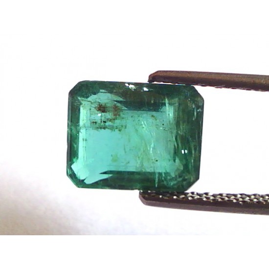 3.86 Ct Untreated Unheated Natural Zambian Emerald Gemstone A+++