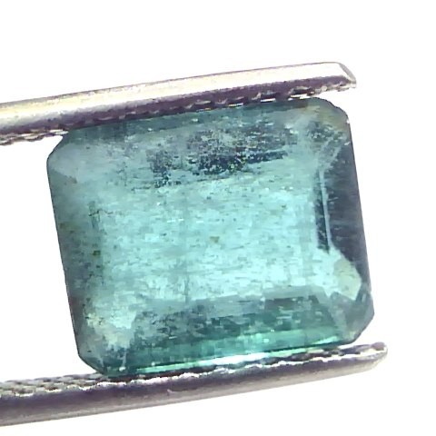 3.86 Ct Certified Untreated Natural Zambian Emerald Gemstone