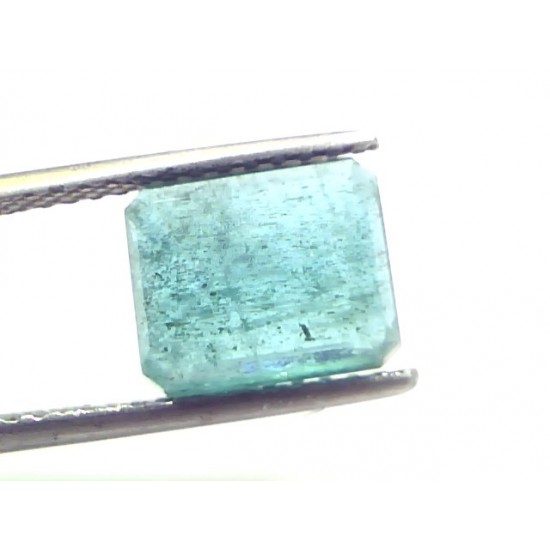 3.86 Ct Certified Untreated Natural Zambian Emerald Gemstone