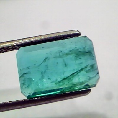 3.87 Ct Untreated Natural Zambian Emerald Gemstone Panna Gems AAA