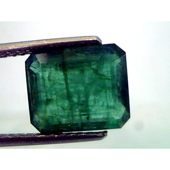 3.89 Ct Untreated Natural Zambian Emerald Gemstone Real Panna