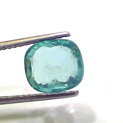 4.00 Ct GII Certified Untreated Natural Zambian Emerald Gemstone