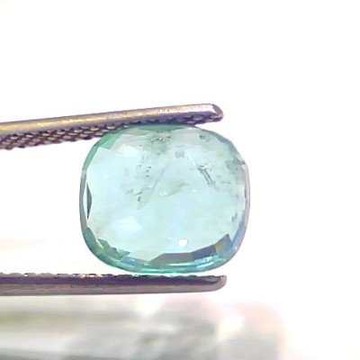 4.00 Ct GII Certified Untreated Natural Zambian Emerald Gemstone