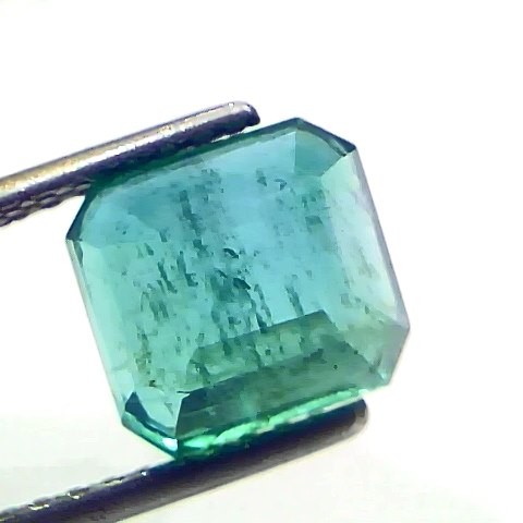 4.01 Ct GII Certified Untreated Natural Zambian Emerald Gemstone AAA