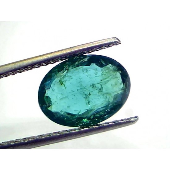 4.03 Ct IGI Certified Untreated Natural Zambian Emerald Gemstone