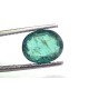 4.05 Ct GII Certified Untreated Natural Zambian Emerald Gemstone