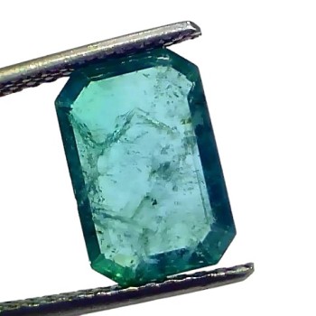 4.06 Ct GII Certified Untreated Natural Zambian Emerald Panna Gems 4.06 Ct GII Certified Untreated Natural Zambian Emerald Panna Gems