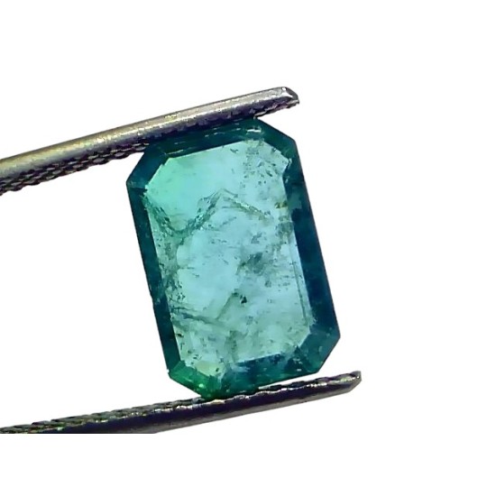 4.06 Ct GII Certified Untreated Natural Zambian Emerald Panna Gems
