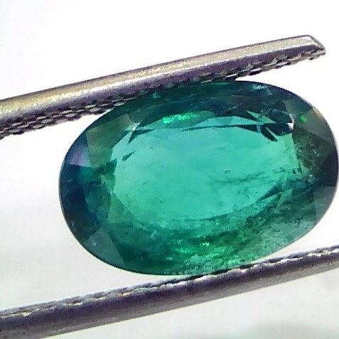 4.06 Ct Untreated Natural Zambian Emerald Gemstone Panna Gems AAAAA