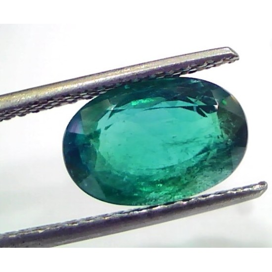 4.06 Ct Untreated Natural Zambian Emerald Gemstone Panna Gems AAAAA