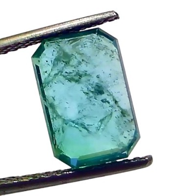 4.06 Ct GII Certified Untreated Natural Zambian Emerald Panna Gems 4.06 Ct GII Certified Untreated Natural Zambian Emerald Panna Gems