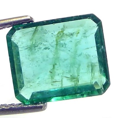 4.07 Ct GII Certified Untreated Natural Zambian Emerald Gemstones