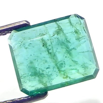 4.07 Ct GII Certified Untreated Natural Zambian Emerald Gemstones