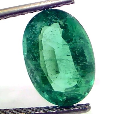 4.08 Ct GII Certified Untreated Natural Zambian Emerald Gemstone AAA
