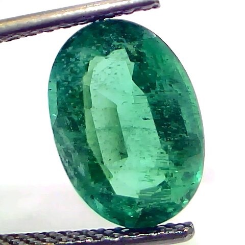 4.08 Ct GII Certified Untreated Natural Zambian Emerald Gemstone AAA