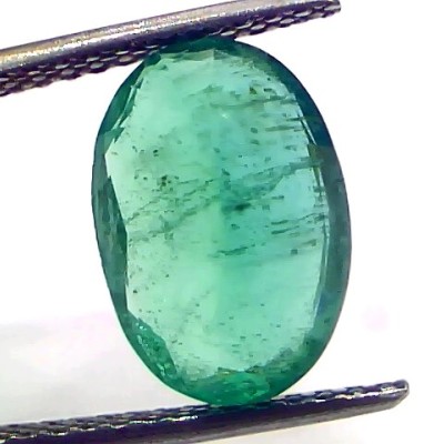 4.08 Ct GII Certified Untreated Natural Zambian Emerald Gemstone AAA