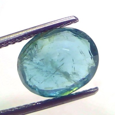 4.10 Ct Certified Untreated Natural Zambian Emerald Gemstone Panna