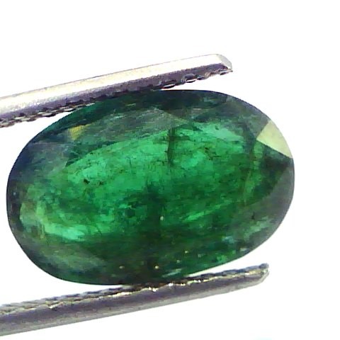 4.14 Ct Untreated Natural Zambian Emerald Gemstone,Real Panna