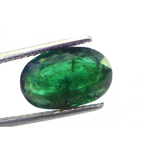 4.14 Ct Untreated Natural Zambian Emerald Gemstone,Real Panna