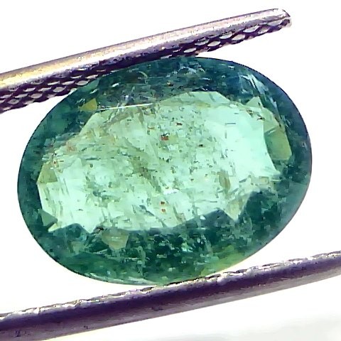 4.16 Ct Certified Untreated Natural Zambian Emerald Gemstone Panna
