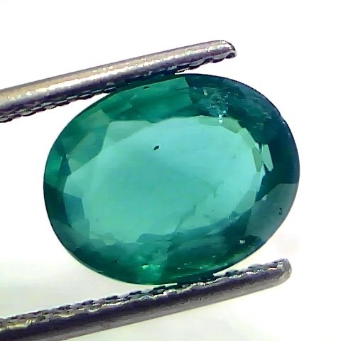 4.20 Ct GII Certified Untreated Natural Zambian Emerald Gemstone AAA