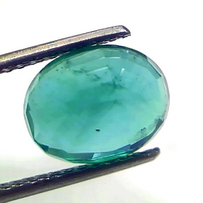4.20 Ct GII Certified Untreated Natural Zambian Emerald Gemstone AAA