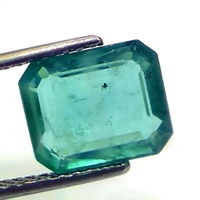4.22 Ct GII Certified Untreated Natural Zambian Emerald Gemstone AAAAA
