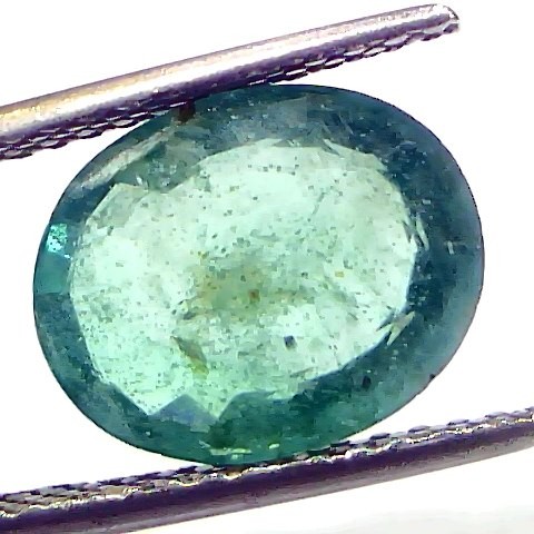 4.25 Ct Certified Untreated Natural Zambian Emerald Gemstone Panna