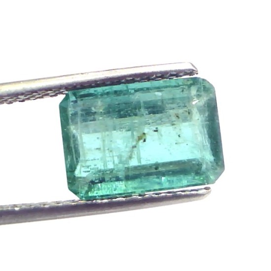 4.39 Ct Certified Untreated Natural Zambian Emerald Gemstone