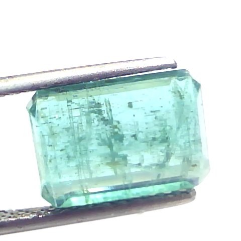 4.39 Ct Certified Untreated Natural Zambian Emerald Gemstone