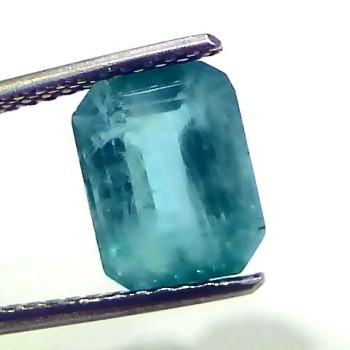 4.46 Ct Certified Untreated Natural Zambian Emerald Panna Gemstone