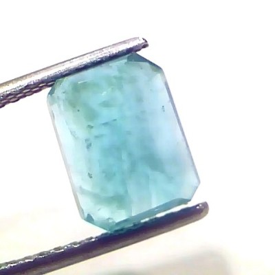 4.46 Ct Certified Untreated Natural Zambian Emerald Panna Gemstone