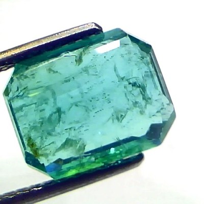 4.49 Ct GII Certified Untreated Natural Zambian Emerald Gemstone AAA