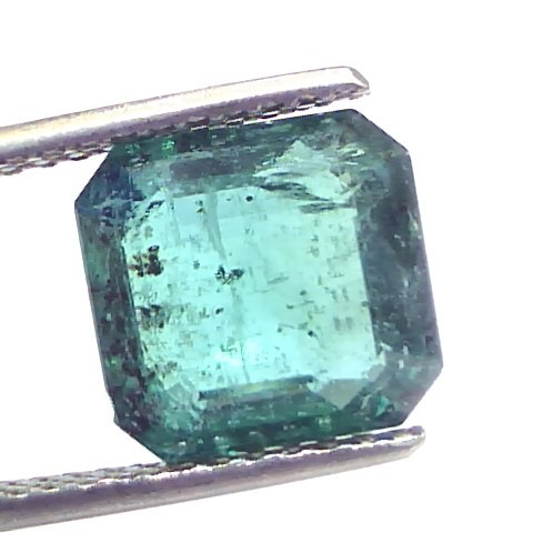 4.52 Ct Certified Untreated Natural Zambian Emerald Gemstone