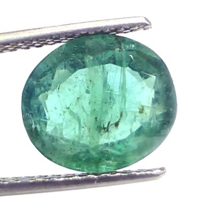 4.56 Ct Certified Untreated Natural Zambian Emerald Gemstone
