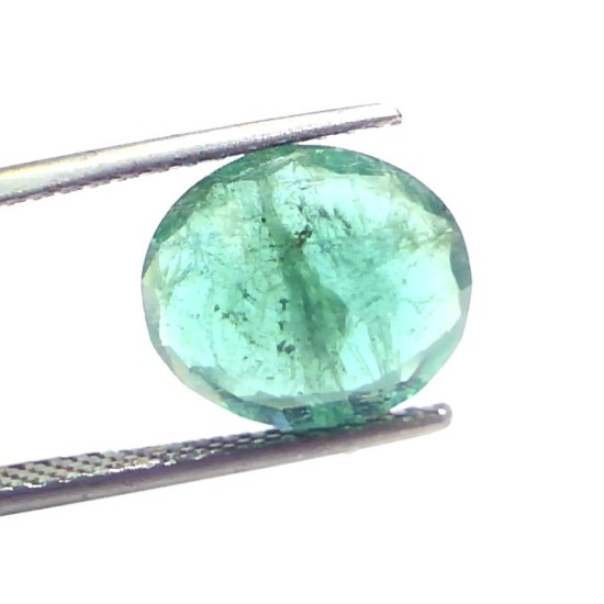 4.56 Ct Certified Untreated Natural Zambian Emerald Gemstone