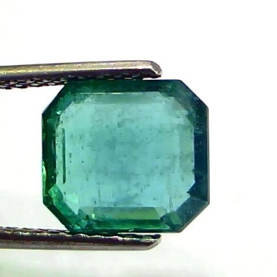 4.70 Ct GII Certified Untreated Natural Zambian Emerald Gemstone Panna AA