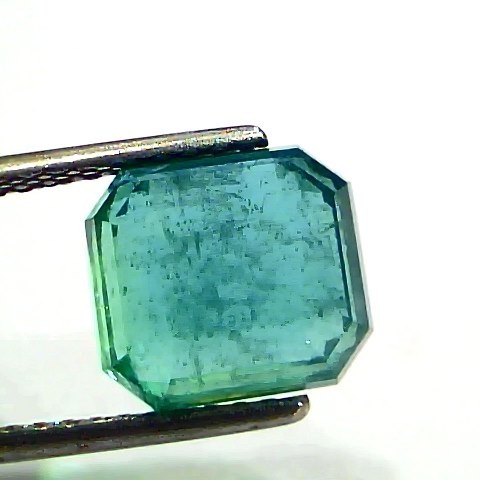 4.70 Ct GII Certified Untreated Natural Zambian Emerald Gemstone Panna AA