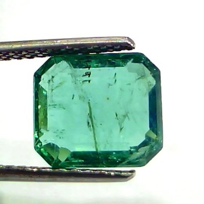 4.75 Ct IGI Certified Untreated Natural Zambian Emerald Gemstone Panna AA