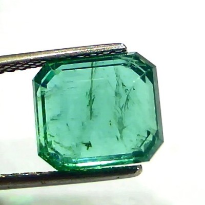 4.75 Ct IGI Certified Untreated Natural Zambian Emerald Gemstone Panna AA