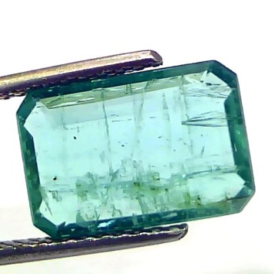 5.02 Ct Certified Untreated Natural Zambian Emerald Gemstone Panna