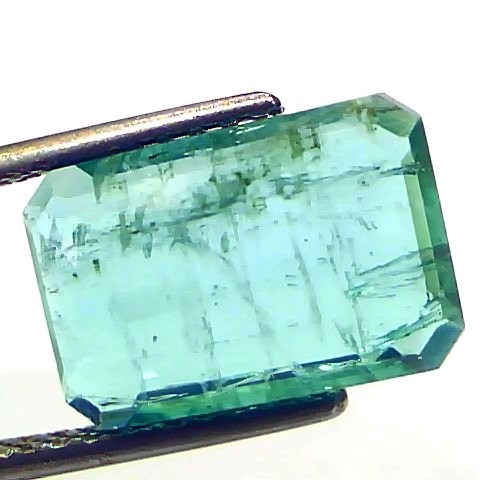 5.02 Ct Certified Untreated Natural Zambian Emerald Gemstone Panna