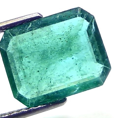 5.20 Ct GII Certified Untreated Natural Zambian Emerald Gemstones