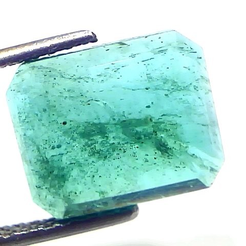 5.20 Ct GII Certified Untreated Natural Zambian Emerald Gemstones