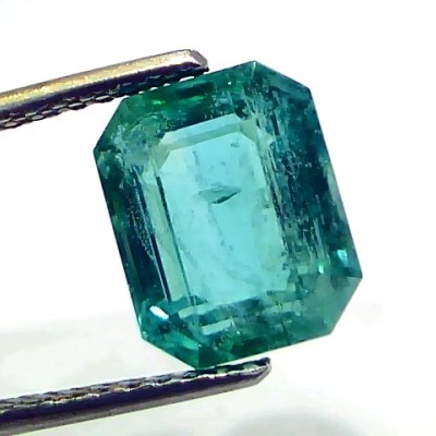 5.31 Ct IGI Certified Untreated Natural Zambian Emerald Gemstone AAAAA