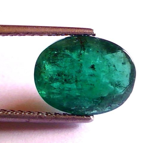 5.31 Ct Untreated Natural Zambian Green Emerald Gemston (Panna)