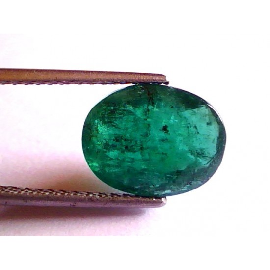 5.31 Ct Untreated Natural Zambian Green Emerald Gemston (Panna)