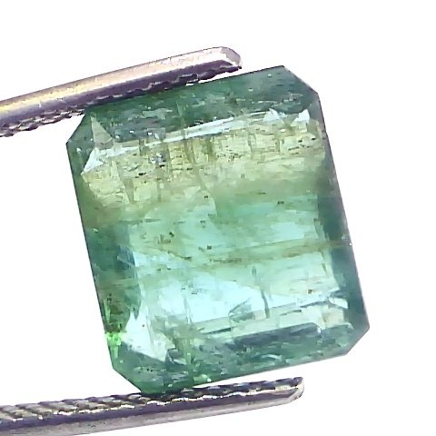 5.43 Ct Certified Untreated Natural Zambian Emerald Gemstone Panna
